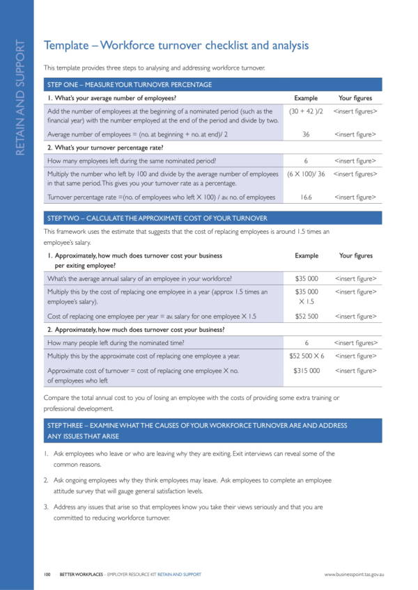 workforce turnover checklist and analysis template 1