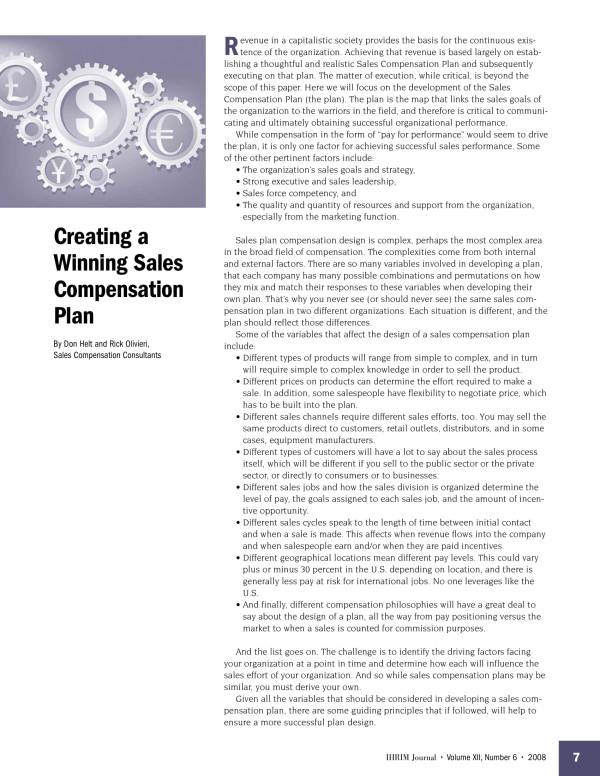 FREE 12 Sales Compensation Plan Templates In PDF MS Word