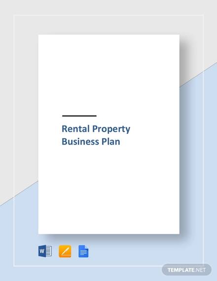 rental property business plan template
