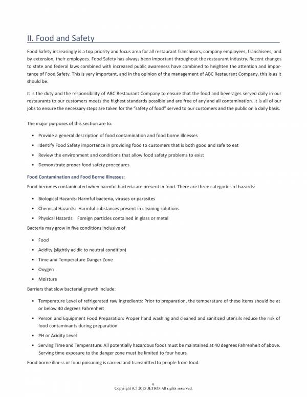 10 Operational Plan For Restaurant Examples Pdf Examples Riset