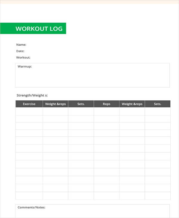 Log Book Templates  10+ Free Printable Word, Excel & PDF Formats