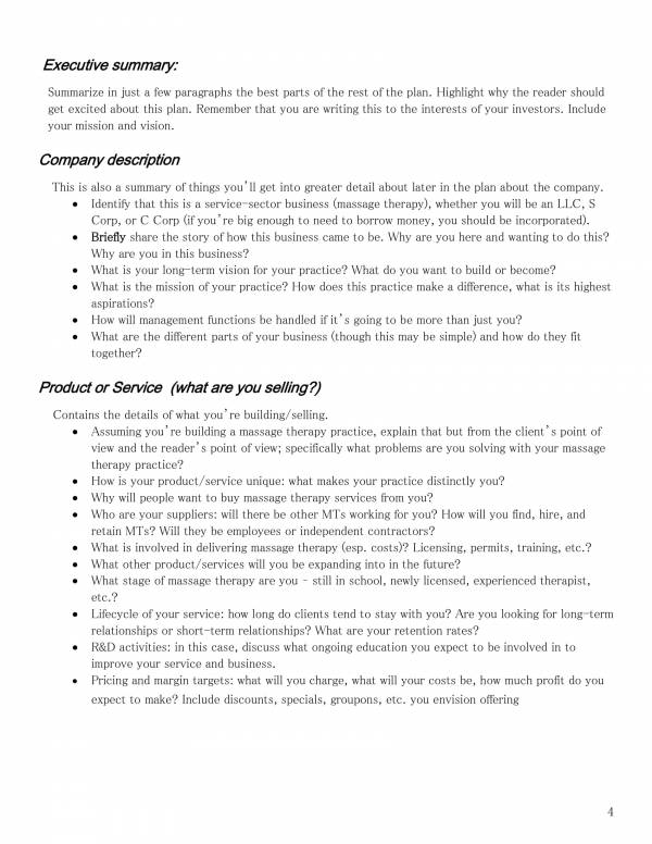 tour company business plan pdf