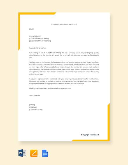 business proposal letter for service