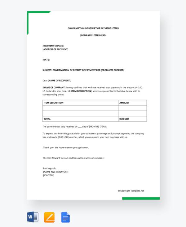 standard accounts payable confirmation form