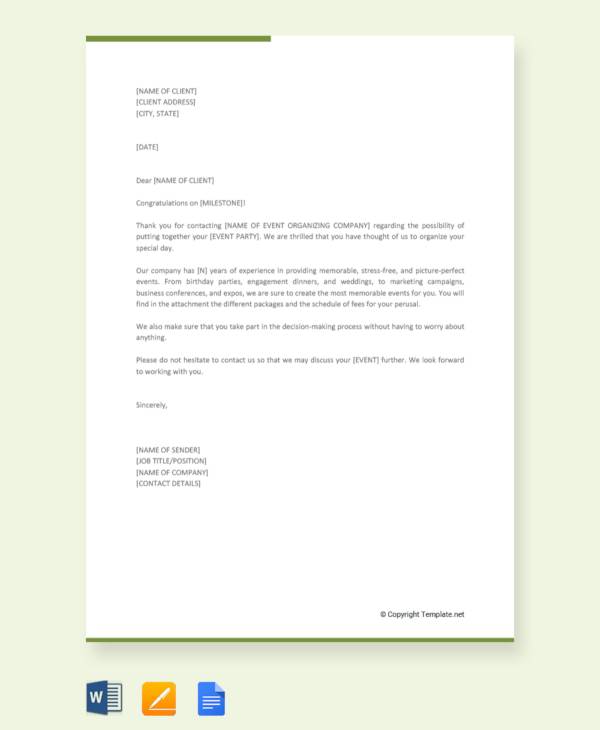 Event Proposal Letter Sample Template In Pdf Word | ubicaciondepersonas