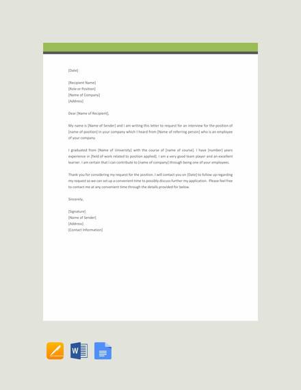 FREE 13  Sample Formal Request Letter Templates in PDF MS Word
