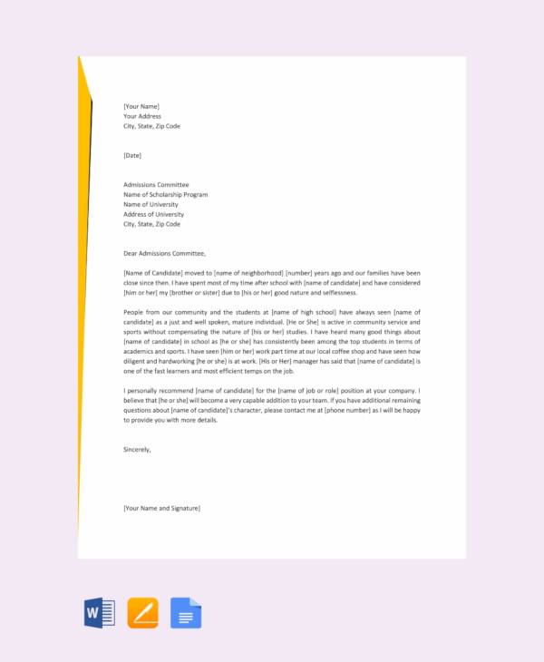 FREE 8 Sample Letters Of Recommendation For A Friend In PDF MS Word 