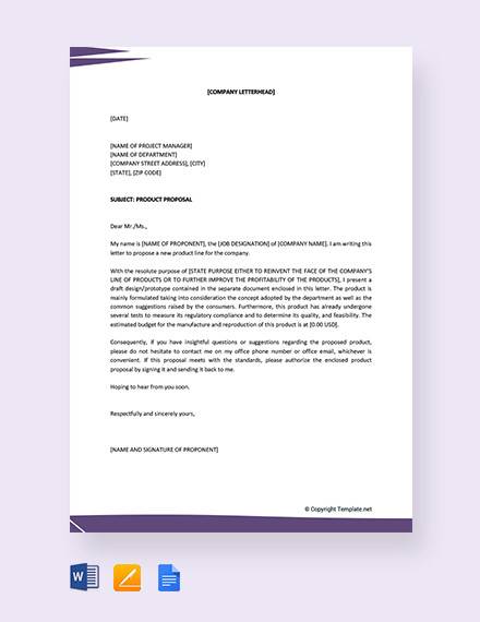 Proposal Letter Template - PDF Templates | Jotform