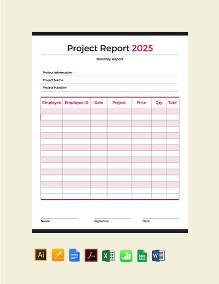 free project report template