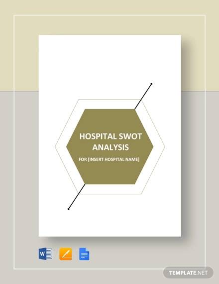 hospital swot analysis template