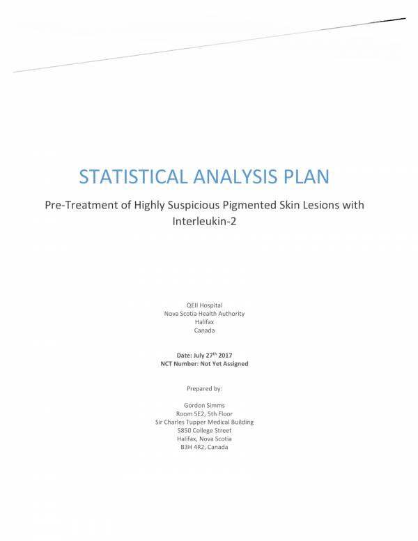 hospital statistical analysis plan 01