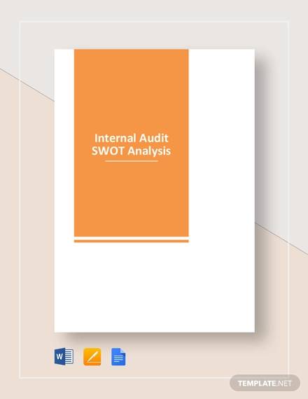 internal audit swot analysis template