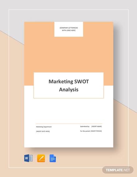 marketing swot analysis template