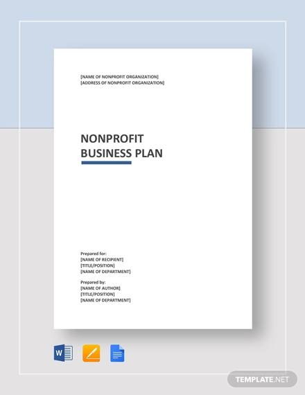 nonprofit business plan