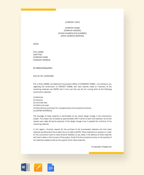 Sample Letter Of Request For Materials Needed from images.sampletemplates.com