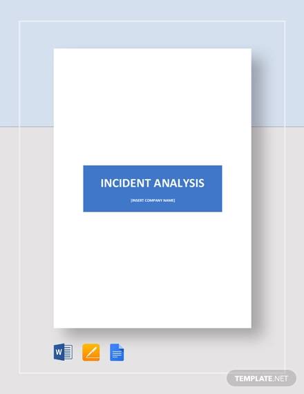 sample incident analysis