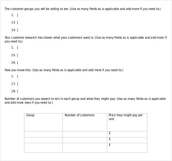 simple business plan template