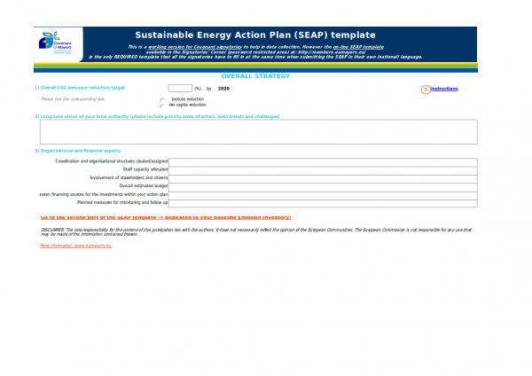 sustainable energy action plan template