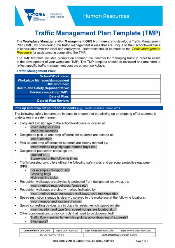 FREE 10 Transport Management Plan Templates In PDF MS Word