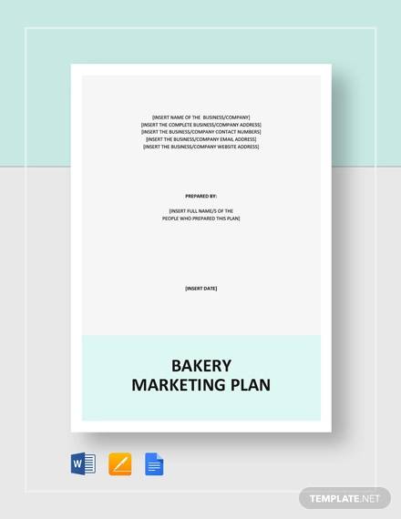 a bakery business plan