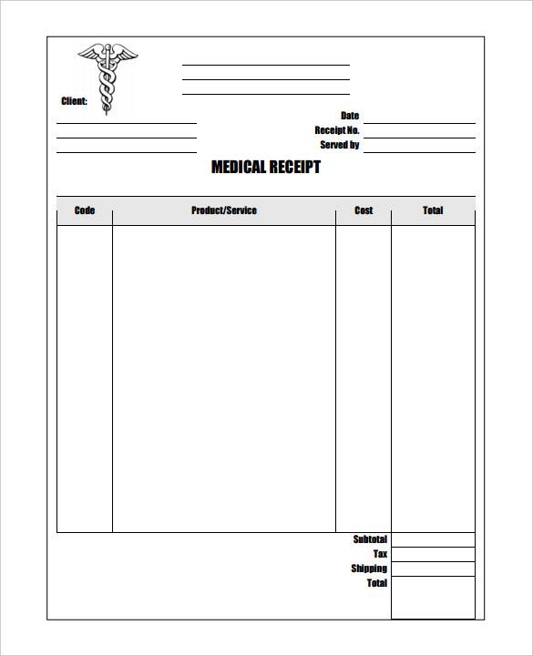 free 11 medical bill receipt templates in pdf ms word