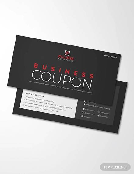 business coupons template1