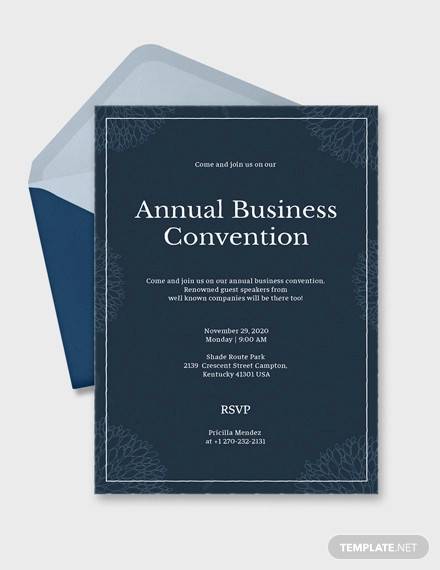 FREE 17 Sample Business Invitation Templates In PDF PSD EPS MS 