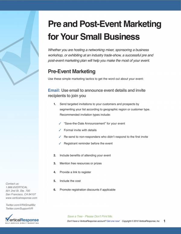 business plan for an event