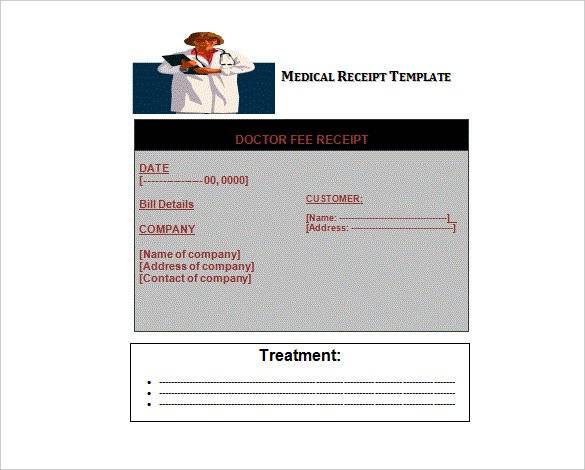 free 11 medical bill receipt templates in pdf ms word