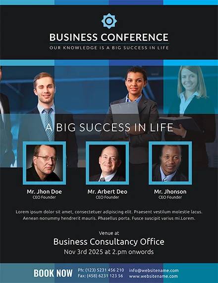 corporate business conference flyer