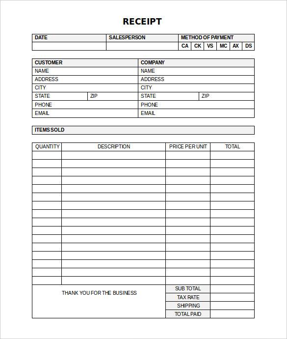 FREE 15 Medical Bill Receipt Templates In PDF MS Word Excel
