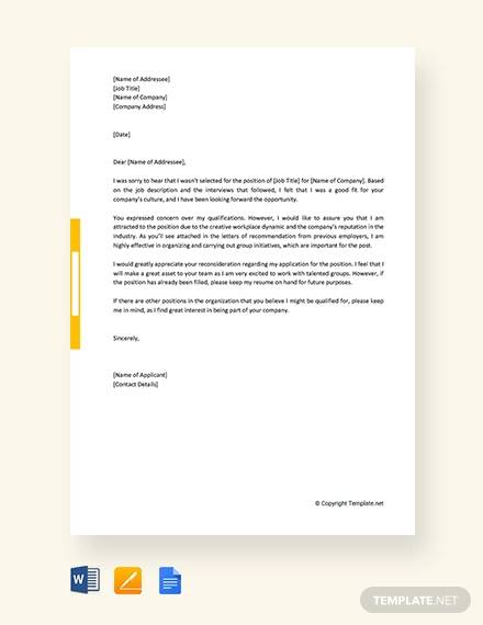 google reconsideration request letter sample