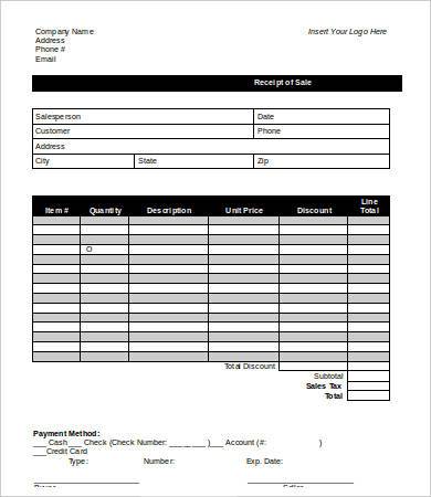 trending receipt template for equipment as is sale awesome receipt