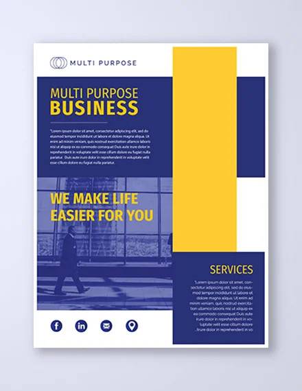 multi purpose corporate business flyer