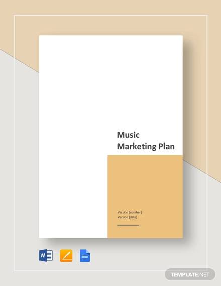 music marketing plan template