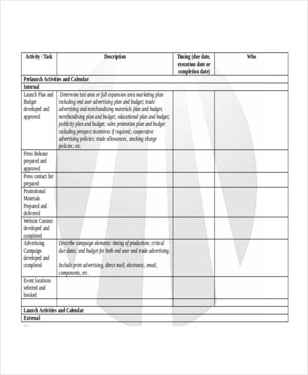 FREE 13 Product Launch Plan Templates In PDF MS Word Google Docs FREE 13 Product Launch Plan Templates In PDF MS Word Google Docs