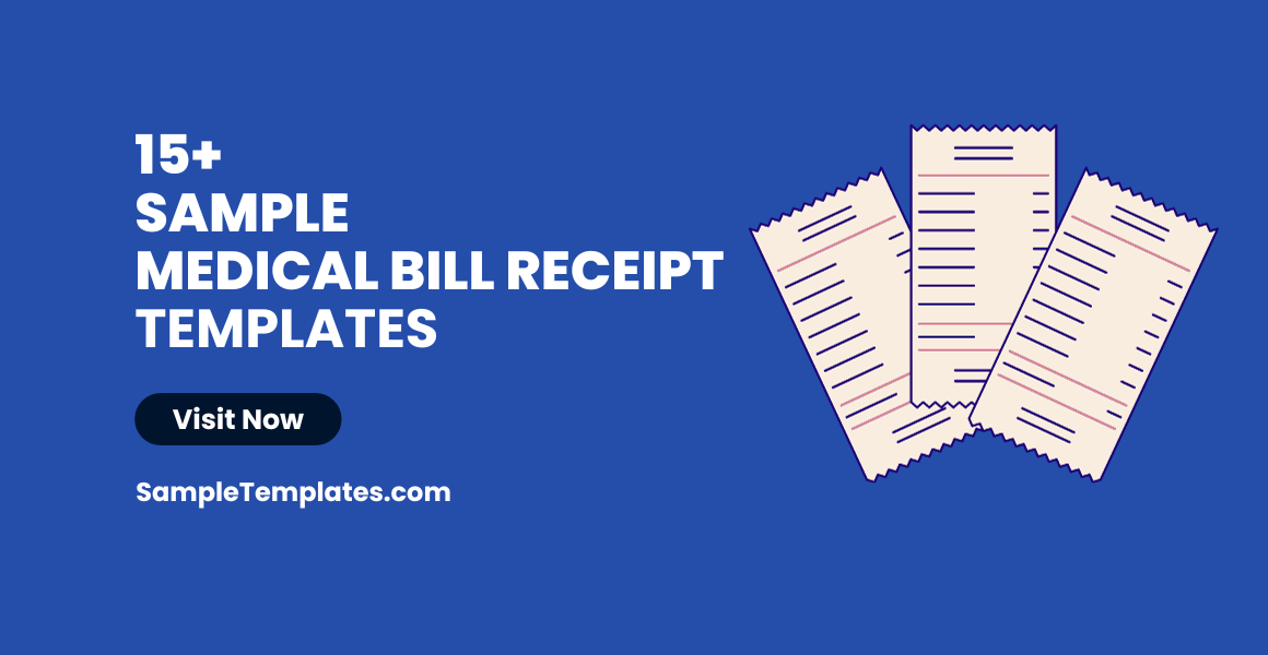 sample medical bill receipt templates