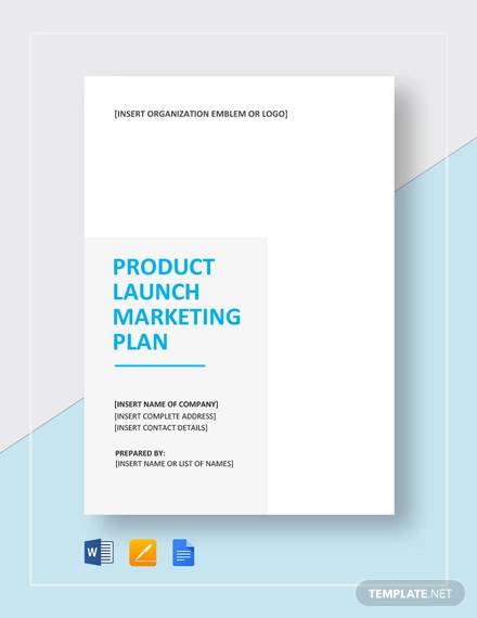 sample product launch marketing plan