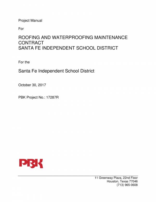 sample roofing and waterproofing maintenance contract 001