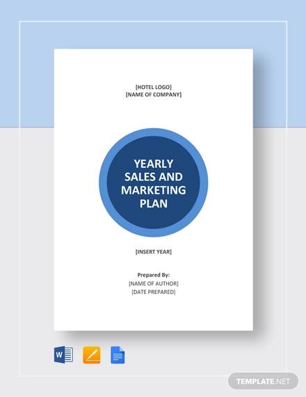 sample sales and marketing plan template