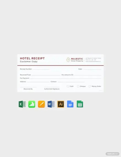simple hotel receipt template1