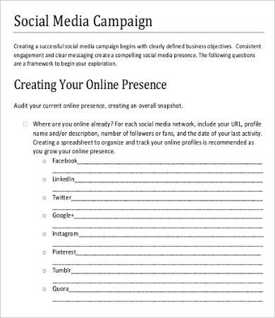 FREE 12  Social Media Marketing Proposal Templates in PDF MS Word