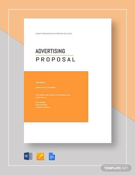 FREE 8  Advertising Proposal Samples and Templates in PDF MS Word