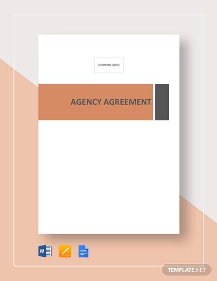 agency agreement template