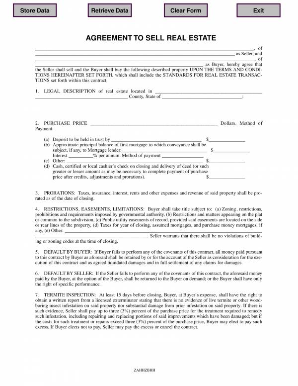 FREE 11 Real Estate For Sale By Owner Contract Templates In PDF MS 