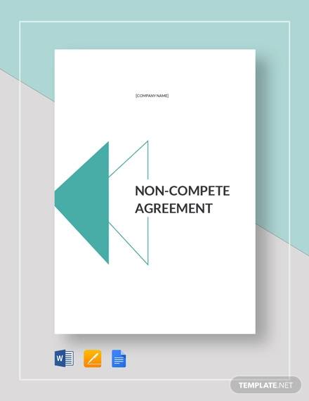 FREE 13  Sample Non Compete Agreement Templates in Google Docs MS