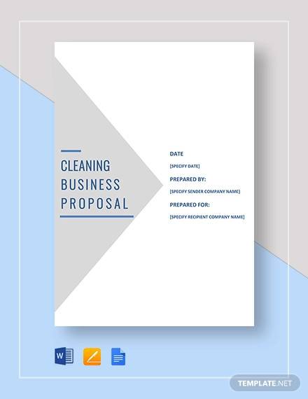 cleaning business proposal template1