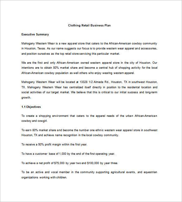 FREE 16 Boutique Business Plan Templates In PDF MS Word
