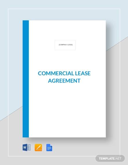 free 12 sample commercial lease agreement templates in pdf ms word google docs pages