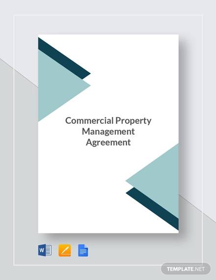 commercial property management agreement template1
